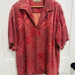 Tommy Bahama Red Casual Button Down Shirt